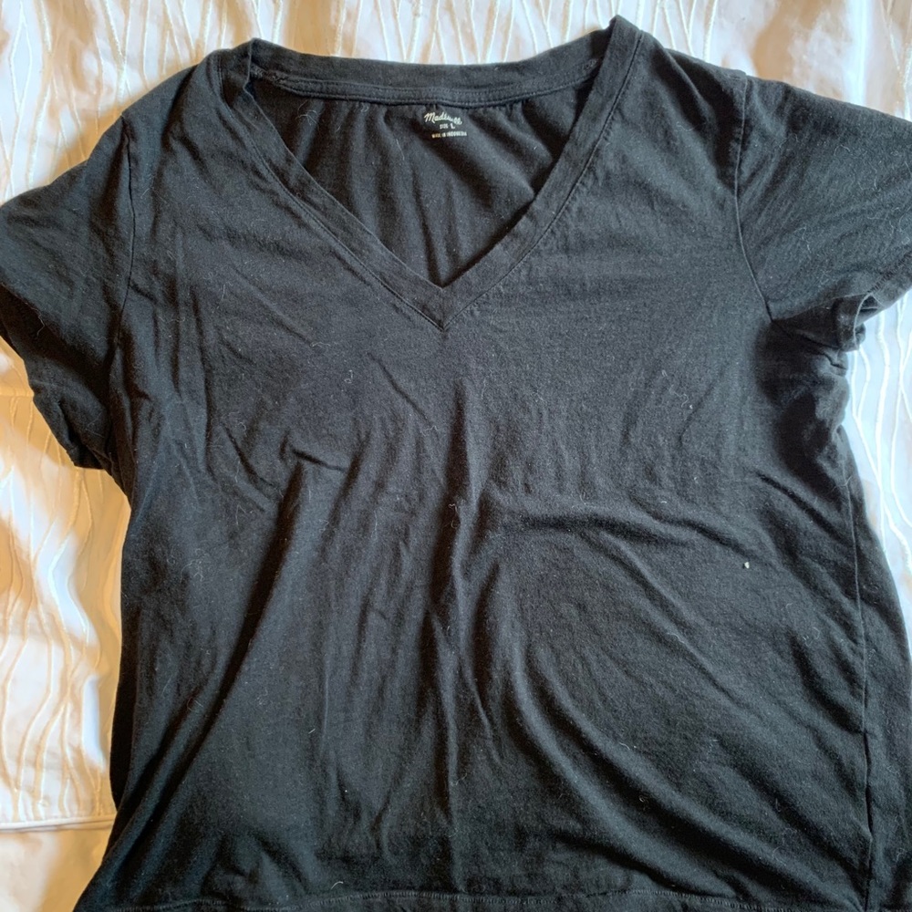 Madewell whisper soft t shirt. Black. EUC- worn 1X